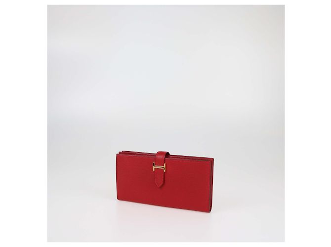 Hermès Cartera Bearn Roja Vivo de Hermes - vista 2