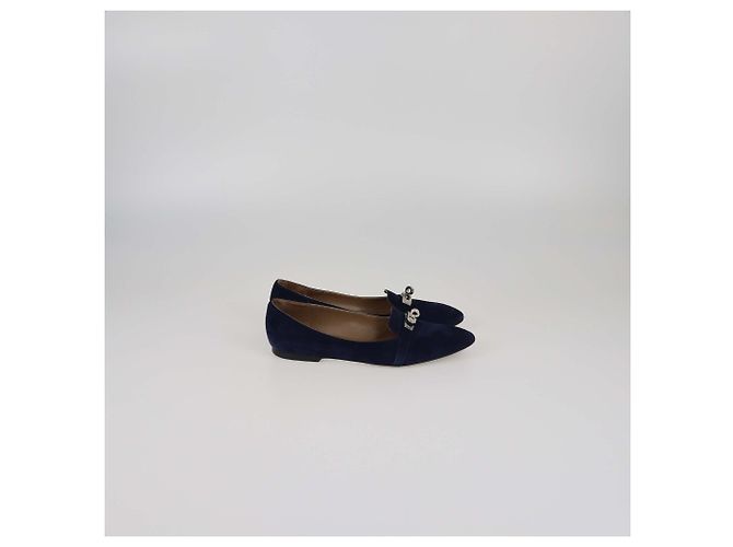 Hermès Ballerine Kelly Pegase Blu Navy Hermes - vista 3