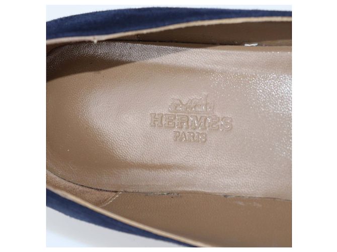 Hermès Ballerine Kelly Pegase Blu Navy Hermes - vista 6