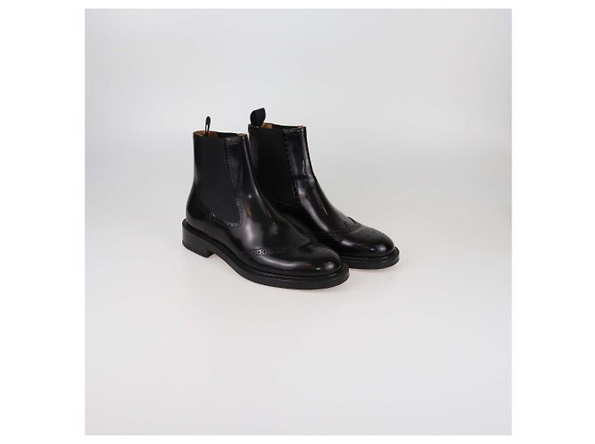 Christian Dior Black Brogues CD Ankle Boots - view 2