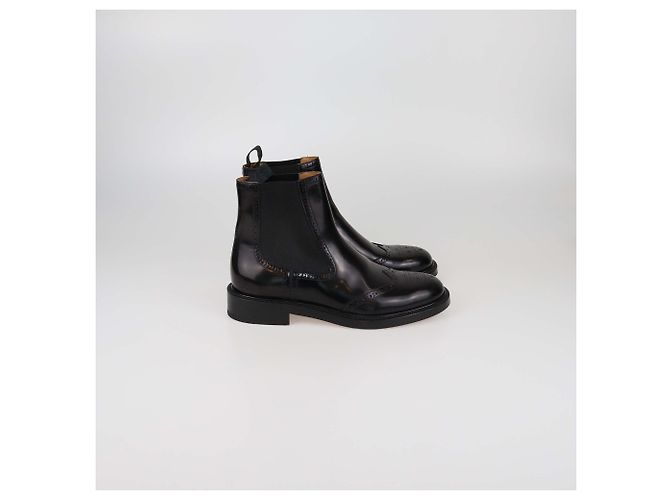 Christian Dior Black Brogues CD Ankle Boots - view 3