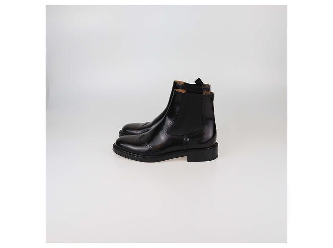 Christian Dior Black Brogues CD Ankle Boots - view 4
