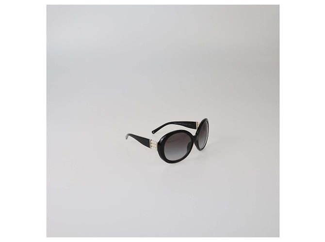Schwarze gradient Perlen runde Sonnenbrille von Chanel - Ansicht 2