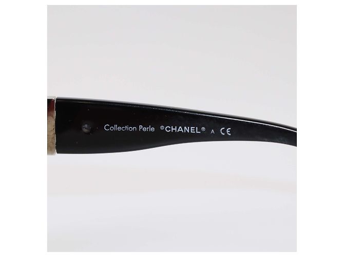 Schwarze gradient Perlen runde Sonnenbrille von Chanel - Ansicht 6