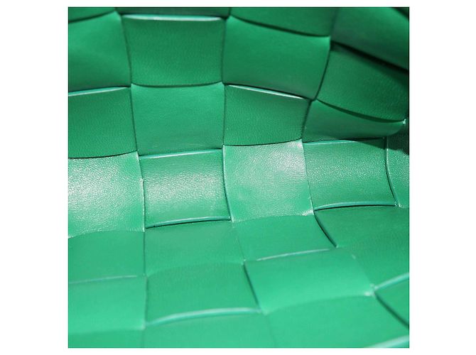 Bottega Veneta Pouch Snap Intreccio Verde - vista 6
