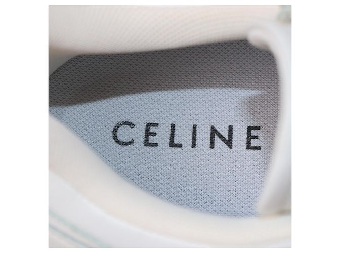 Céline Baskets à talon compensé blanches Celine - vue 6