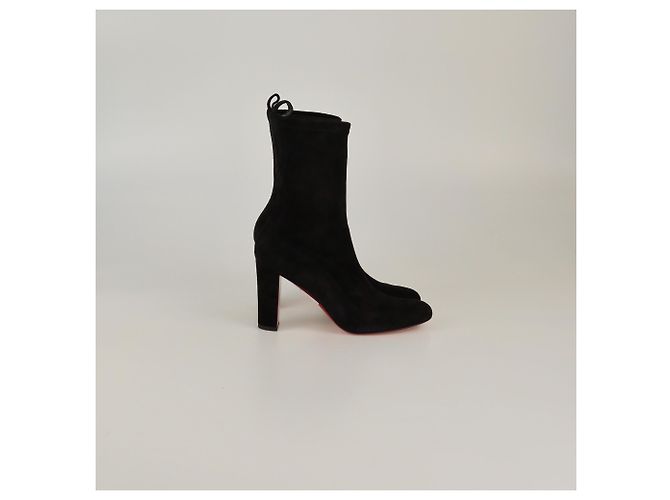 Stivali medi Gena neri Christian Louboutin Nero - vista 3