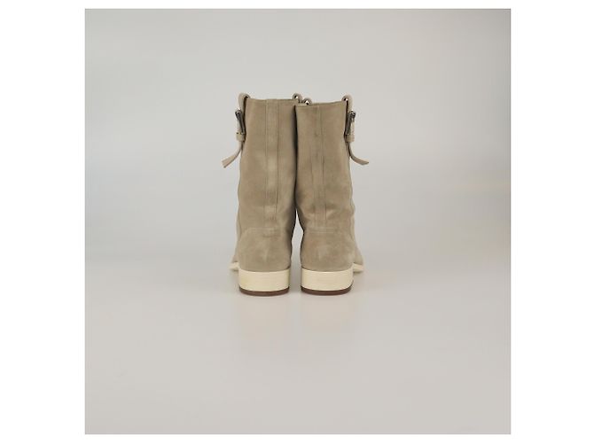 Botas midi con detalle de hebilla beige claro Chanel - vista 5