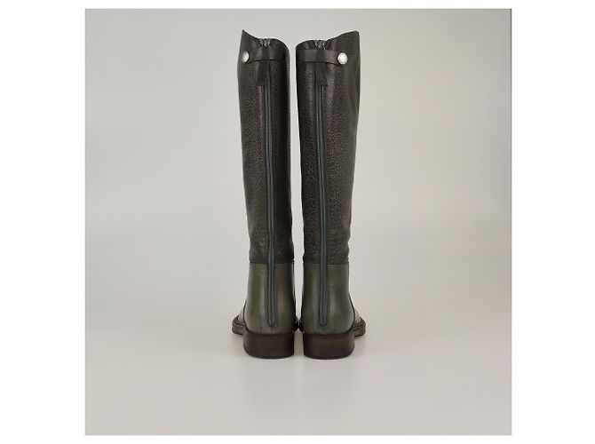 Botas Ecuestres Grises Texturizadas Brunello Cucinelli - vista 5