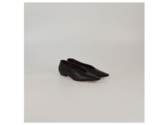 Pantofole nere a punta Bottega Veneta Nero - vista 2