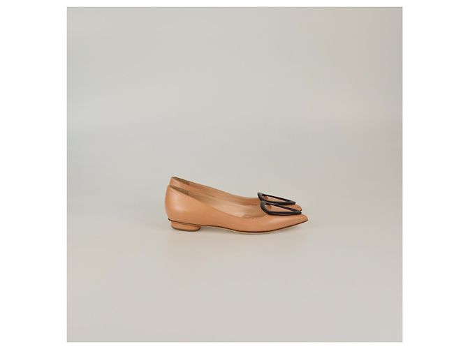 Spitze Pumps Rupert Sanderson in Pfirsich/Schwarz - Ansicht 3