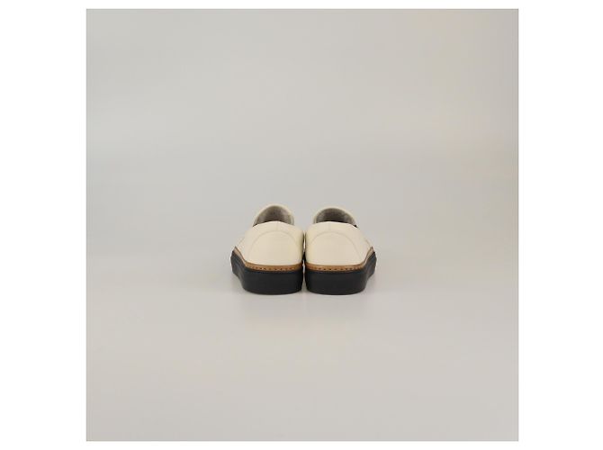Zapatillas Slip-On Brunello Cucinelli Blanco Roto/Marrón - vista 5
