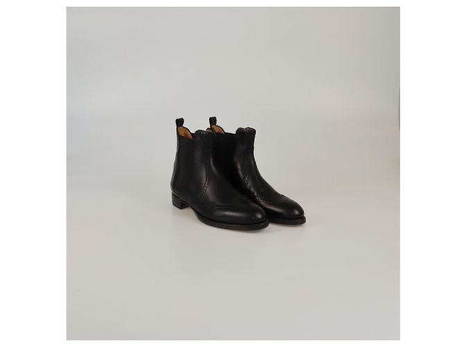 Botas negras Brighton de longitud al tobillo de Hermès Negro - vista 2