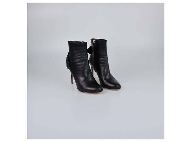 Schwarze Schleifen-Stiefeletten von Valentino - Ansicht 2