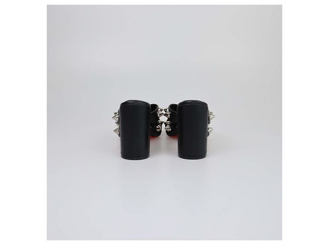 Mules cloutées Spika Club noires Christian Louboutin - vue 5