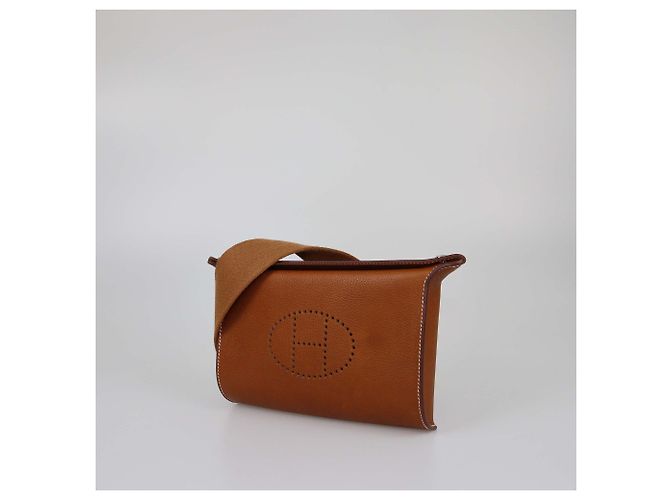 Borsa Videpoches in Barenia oro di Hermès D'oro - vista 3