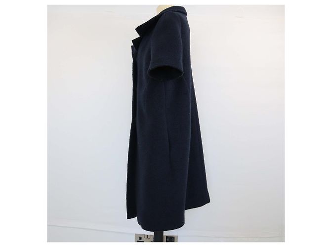 Cappotto blu navy con dettagli in bottone, lunghezza ginocchio Marni - vista 2