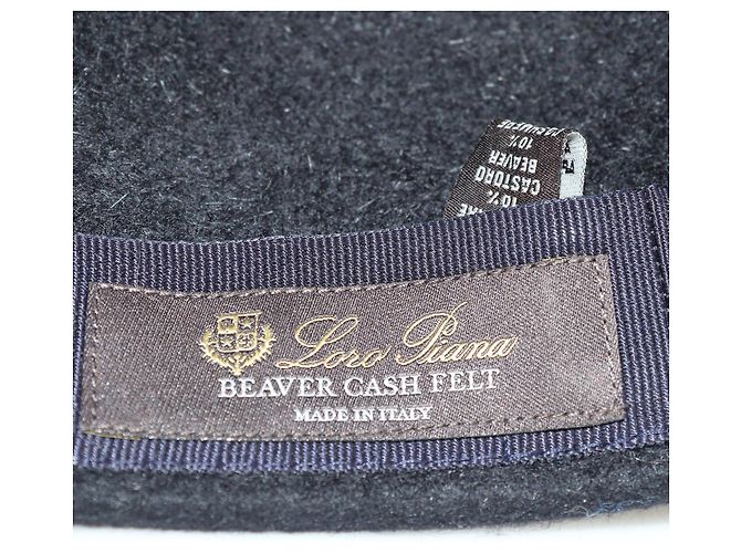 Cappello da equitazione in alligatore nero/marrone Loro Piana - vista 4