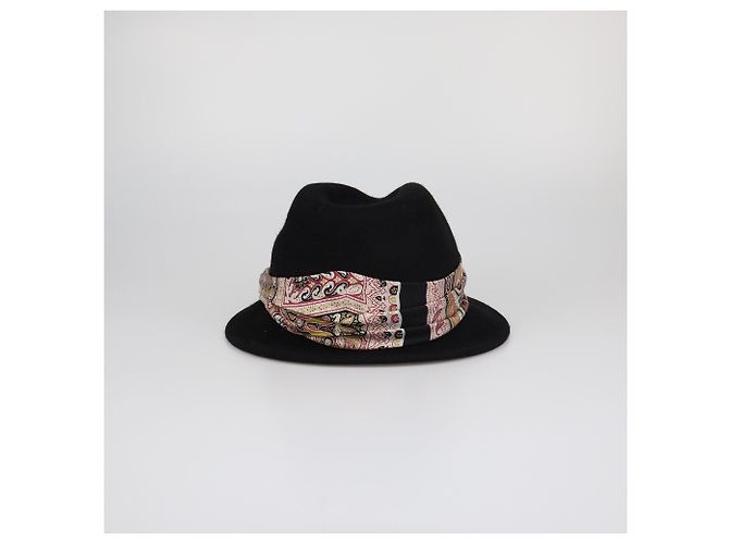 Schwarzer Fedora-Hut von Etro - Ansicht 3