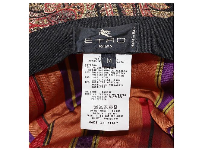 Cappello bucket stampato multicolore Etro - vista 5