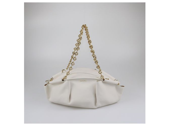 Bolsa de ombro Paseo Chain branca Loewe - vista 2