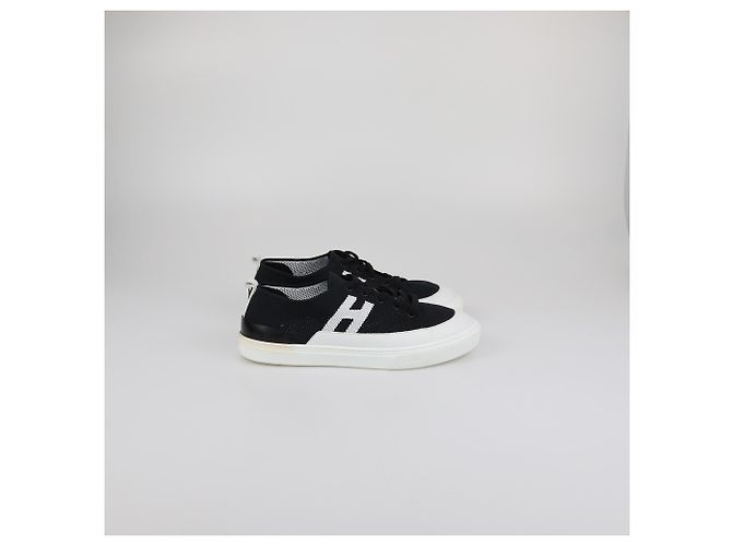 Hermès Baskets Tricot Noires/Blanches Hermes - vue 3