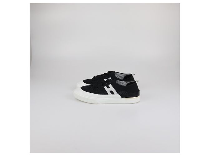 Hermès Baskets Tricot Noires/Blanches Hermes - vue 4