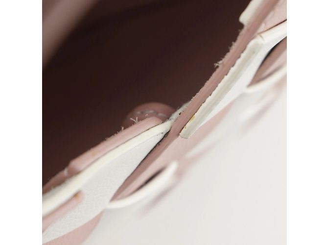 Piccola borsa a mano intrecciata Loewe Rosa Bianco - vista 11