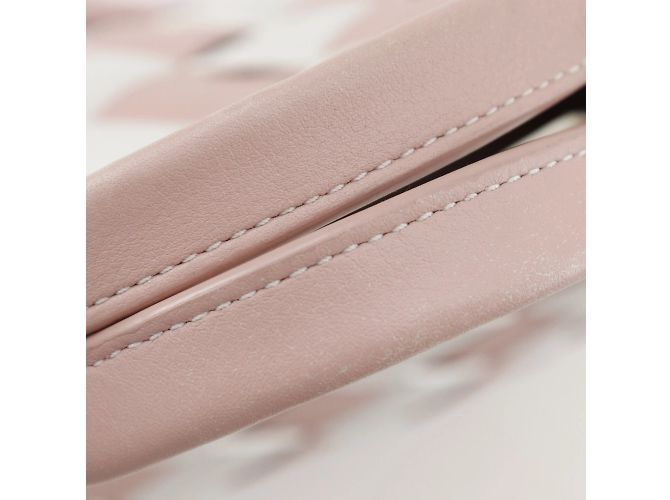 Piccola borsa a mano intrecciata Loewe Rosa Bianco - vista 16
