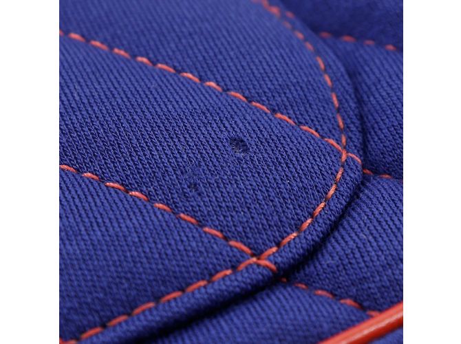 Borsa a spalla con doppia catena Chanel Rosso Blu navy - vista 10