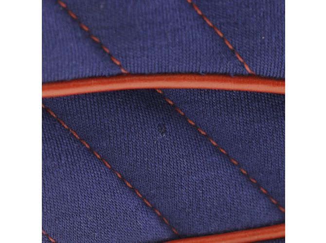 Borsa a spalla con doppia catena Chanel Rosso Blu navy - vista 11