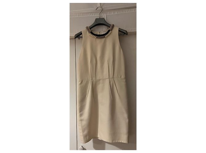 Vestido corto 3.1 Phillip Lim en algodón ecru Blanco roto - vista 2