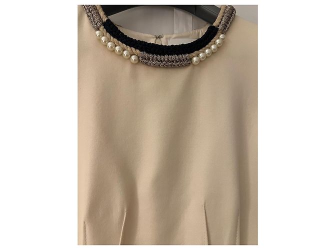 Vestido corto 3.1 Phillip Lim en algodón ecru Blanco roto - vista 3