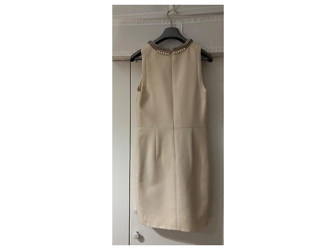 Vestido corto 3.1 Phillip Lim en algodón ecru Blanco roto - vista 4