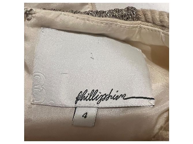 Vestido corto 3.1 Phillip Lim en algodón ecru Blanco roto - vista 6
