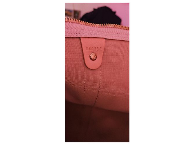 Nuova borsa da viaggio LOUIS VUITTON KEEPALL 55 Bianco sporco - vista 3