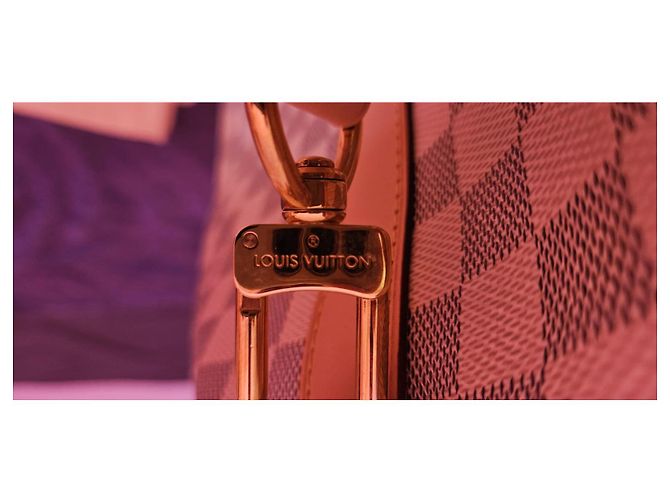 Nuova borsa da viaggio LOUIS VUITTON KEEPALL 55 Bianco sporco - vista 7