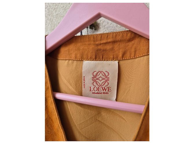 Loewe Vintage Karamell Wildlederweste – Seltene 80er/90er Hellbraun - Ansicht 2