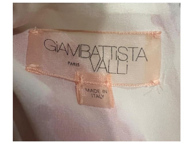 Vestido Giambattista Valli de algodón rojo y blanco - vista 7
