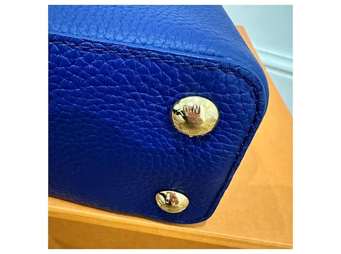 Borsa Capucines BB Louis Vuitton Blu - vista 10