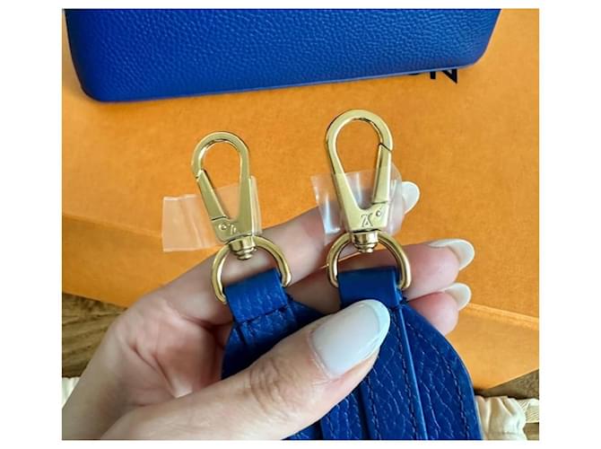 Borsa Capucines BB Louis Vuitton Blu - vista 11