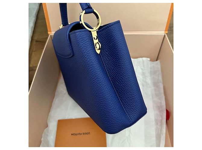 Borsa Capucines BB Louis Vuitton Blu - vista 6