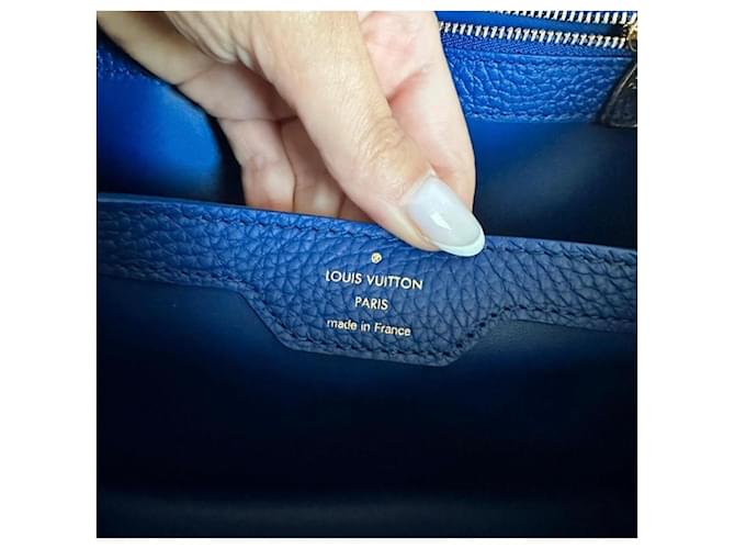 Borsa Capucines BB Louis Vuitton Blu - vista 8