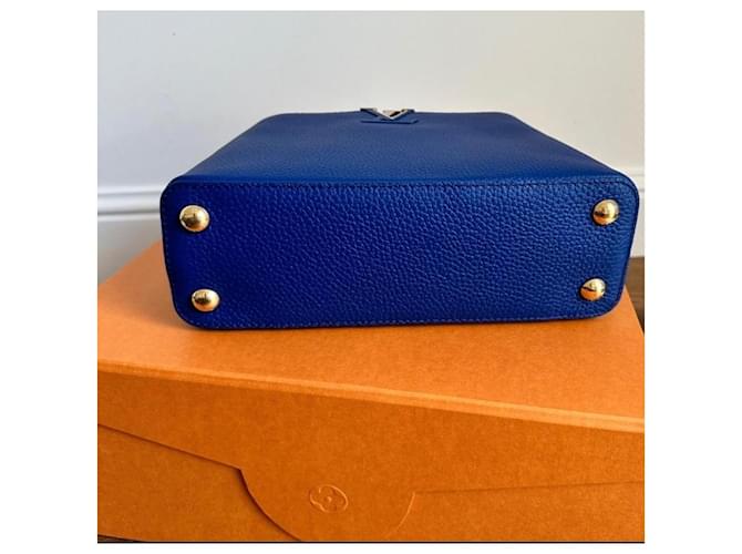 Borsa Capucines BB Louis Vuitton Blu - vista 9
