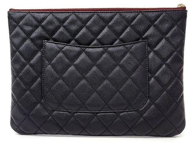 Timeless Chanel Caviar Clutch Nuova Media (6332720) Nero - vista 3
