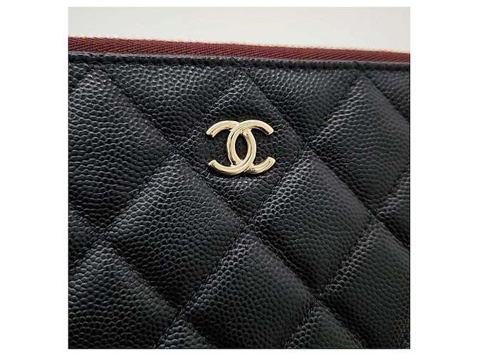 Timeless Chanel Caviar Clutch Nuova Media (6332720) Nero - vista 4