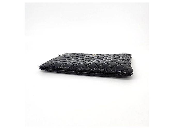 Timeless Chanel Caviar Clutch Nuova Media (6332720) Nero - vista 6
