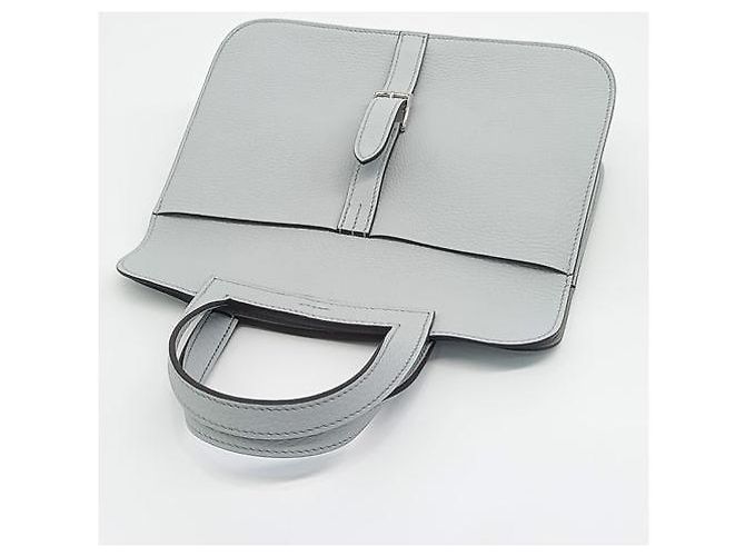 Borsa Halzan 25 di Hermès (u) (10227631) Blu - vista 6