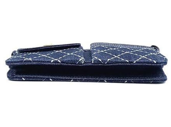 Timeless Clutch in denim Chanel (10184231) Blu - vista 4