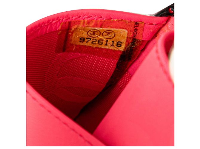Capa de caderno acolchoada em pele de cordeiro preta Cambon da Chanel Preto - vista 4